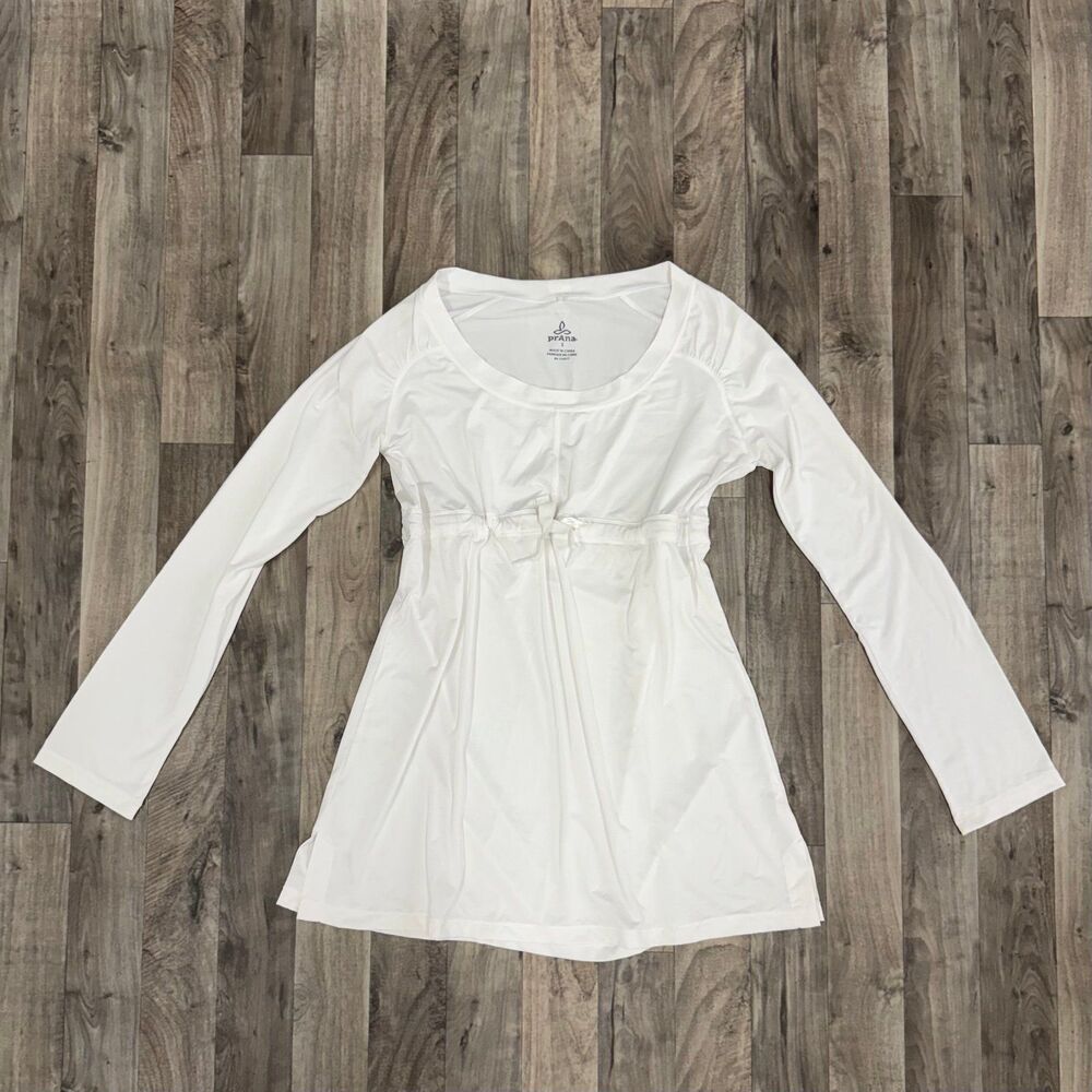 Prana felicity babydoll cinched waist swim coverup top